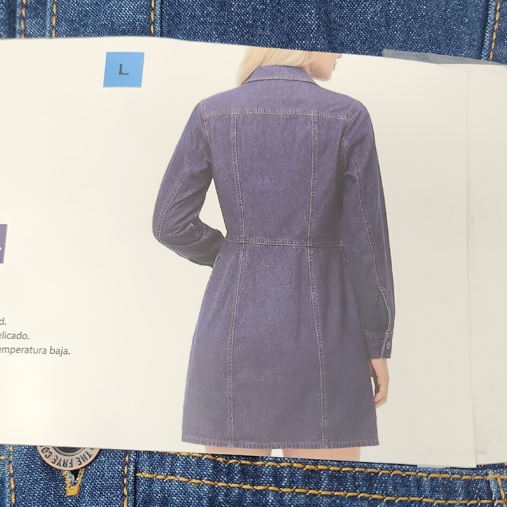 Frye Indigo‎ Denim Dress - Picture 4 of 4